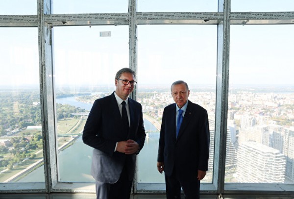 Cumhurbaşkanı Erdoğan'dan Belgrad Kulesi’ne ziyaret...